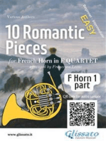 French Horn 1 part of "10 Romantic Pieces" for Horn Quartet