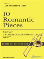 10 Romantic Pieces for Trombone/Euphonium Duet: Easy