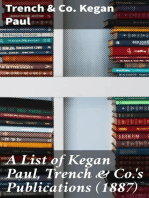 A List of Kegan Paul, Trench & Co.'s Publications (1887)