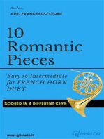 10 Romantic Pieces for French Horn Duet: Easy to Intermediate