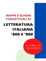 Mappe concettuali Letteratura italiana '800 e '900