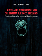 La regla de reconocimiento del sistema jurídico peruano: Estudio analítico de las fuentes del derecho peruano