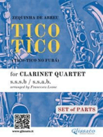 Tico Tico - Clarinet Quartet set of PARTS: Choro