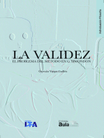 La validez: El problema del método en G. Simondon