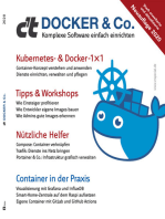 c't Docker & Co. 2020: Das Sonderheft c't Docker & Co. bietet einen praxisnahen Einblick in Container-Technik mit Docker und Kubernetes. Das Heft erklärt, wie man Docker auf dem eigenen Rechner oder in der Cloud einrichtet und wie der Umstieg auf Kubernetes gelingt.