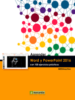 Aprender Word y PowerPoint 2016 con 100 ejercicios prácticos