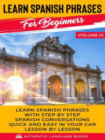 Learn Spanish Phrases for Beginners Volume III