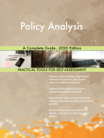 Policy Analysis A Complete Guide - 2020 Edition