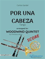 Por una cabeza - Woodwind Quintet SCORE: Tango