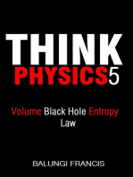 Volume Black Hole Entropy Law: Think Physics, #5