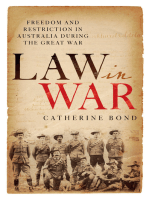 Law in War: Freedom and restriction in Australia during the Great War