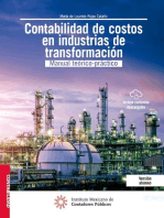 Contabilidad de costos en industrias de Transformación: Manual teórico-práctico 