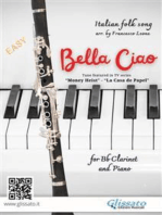 Clarinet and Piano "Bella Ciao" sheet music: Tune featured in TV series  “Money Heist” - “La Casa de Papel”