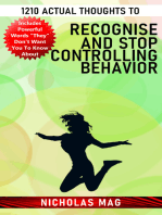 1210 Actual Thoughts to Recognise and Stop Controlling Behavior