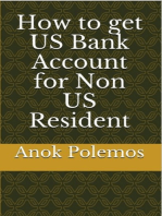 How to get US Bank Account for Non US Resident