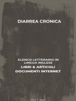 Diarrea Cronica: Elenco Letterario in Lingua Inglese: Libri & Articoli, Documenti Internet