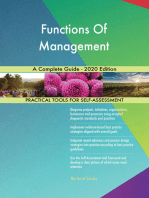 Functions Of Management A Complete Guide - 2020 Edition