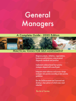 General Managers A Complete Guide - 2020 Edition
