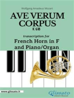 Ave Verum Corpus - French Horn in F and Piano/Organ: K 618