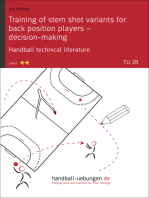 Training of stem shot variants for back position players – decision-making TU (28)