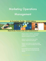 Marketing Operations Management A Complete Guide - 2020 Edition