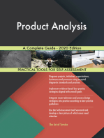 Product Analysis A Complete Guide - 2020 Edition