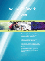 Value Of Work Done A Complete Guide - 2020 Edition