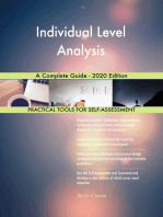 Individual Level Analysis A Complete Guide - 2020 Edition