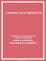 Cancro Alla Prostata: Elenco Letterario in Lingua Inglese: Libri & Articoli, Documenti Internet