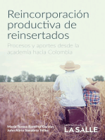 Reincorporación productiva de reinsertados: Procesos y aportes de la academia hacia Colombia