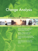 Change Analysis A Complete Guide - 2020 Edition