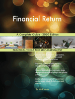 Financial Return A Complete Guide - 2020 Edition