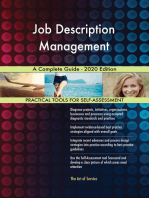Job Description Management A Complete Guide - 2020 Edition