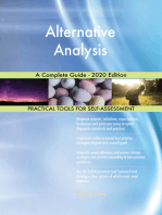 Alternative Analysis A Complete Guide - 2020 Edition