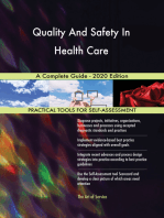 Quality And Safety In Health Care A Complete Guide - 2020 Edition