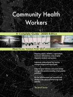 Community Health Workers A Complete Guide - 2020 Edition
