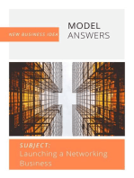 Model answer: Launching a new business in Networking for entrepreneurs