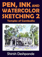 Pen, Ink and Watercolor Sketching 2 Temples of Cambodia