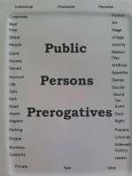 Public Persons Prerogatives