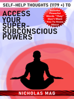 Self-Help Thoughts (1179 +) to Access Your Super-Subconscious Powers