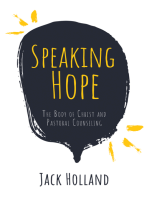 Speaking Hope: The Body of Christ and Pastoral Counseling