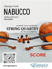 Score of "Nabucco" for String Quartet: Nabucodonosor - overture
