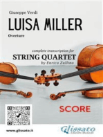 Score of "Luisa Miller" for string quartet