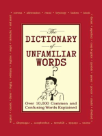 The Dictionary of Unfamiliar Words: Over 10,000 Common and Confusing Words Explained