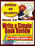 How To Write a Simple Book Review