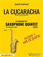La Cucaracha - Saxophone Quintet score & parts