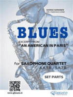 Saxophone Quartet "Blues" by Gershwin (set parts)