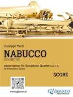 Saxophone Quartet "Nabucco" overture (score)