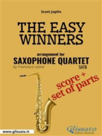 The Easy Winners - Saxophone Quartet score & parts