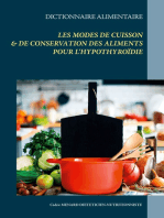 Dictionnaire des modes de cuisson et de conservation des aliments pour l'hypothyroïdie
